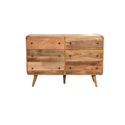 Urbino Large Curved Oak-ish Chest