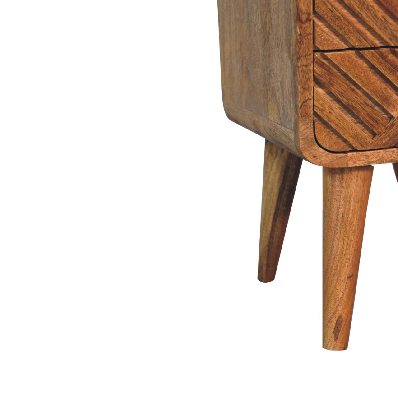 Alberobello Small Curved Mango Wood Bedside Table