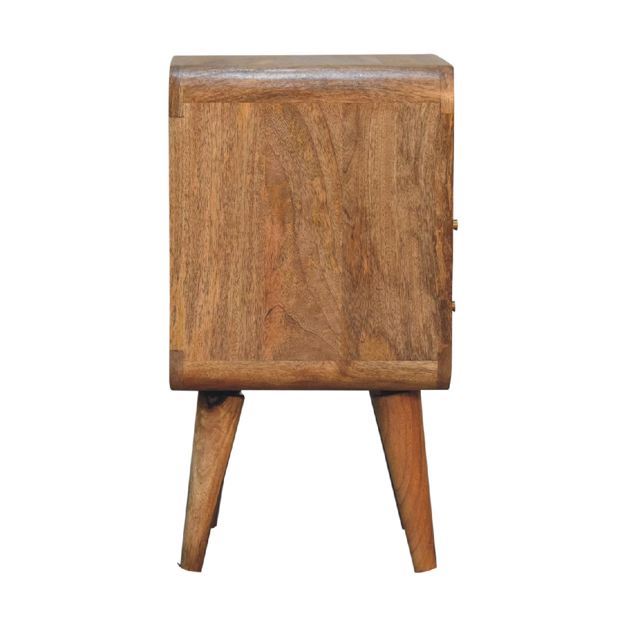 Alberobello Small Curved Mango Wood Bedside Table