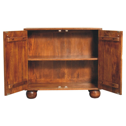 Polignano Chestnut Mango Wood Dice Storage Cabinet