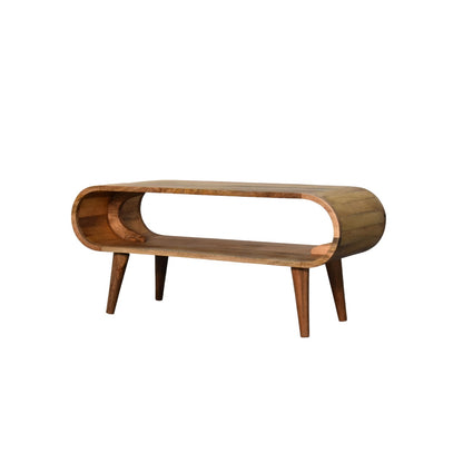 Porquerolles Nordic Oak Mango Wood Open Coffee Table