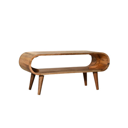 Porquerolles Nordic Oak Mango Wood Open Coffee Table