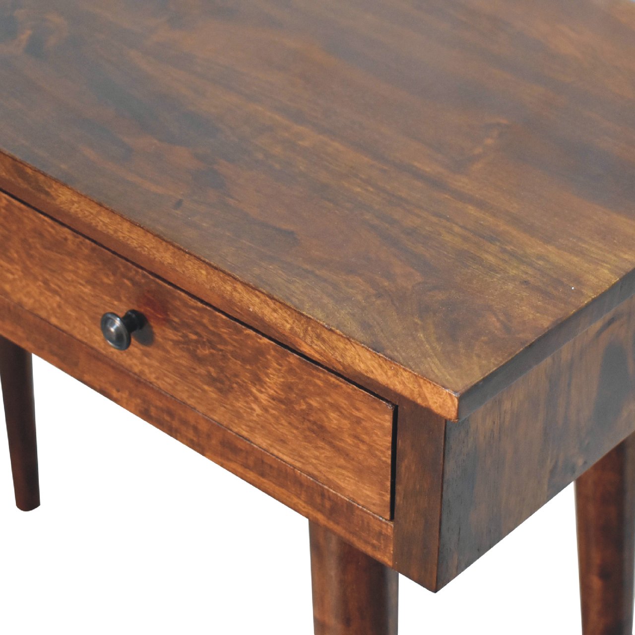 Kealakekua Chestnut Mango Wood Hallway 2 Drawer Console Table