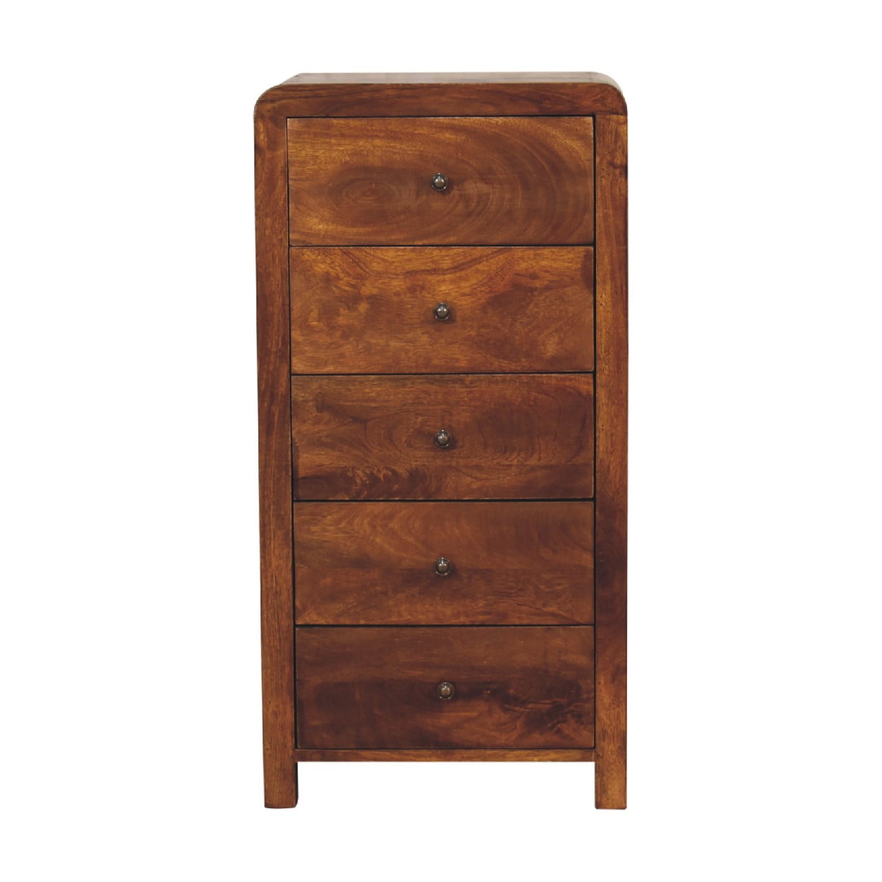 Tropea Mango Wood Tallboy Storage Cabinet