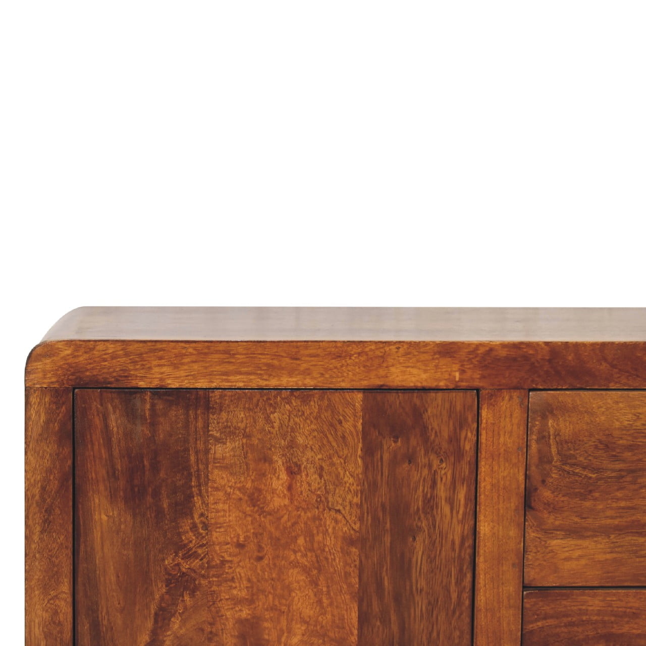 Tropea Mango Wood Cabinet 4 Drawers 1 Door