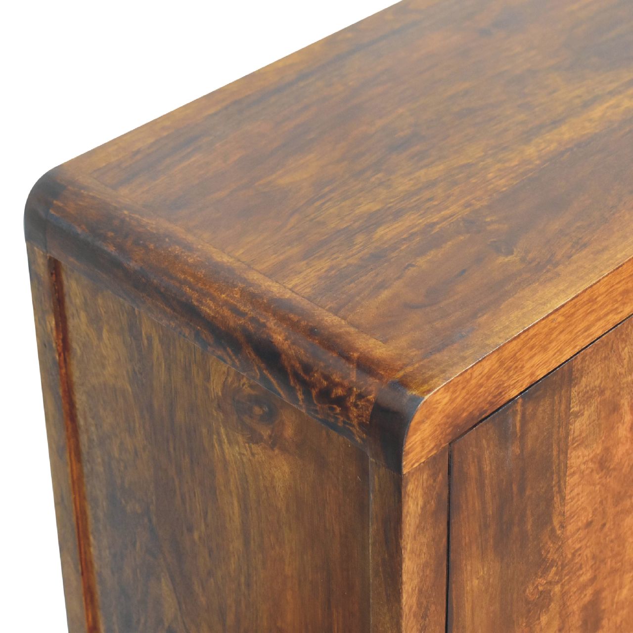 Tropea Mango Wood Cabinet 4 Drawers 1 Door