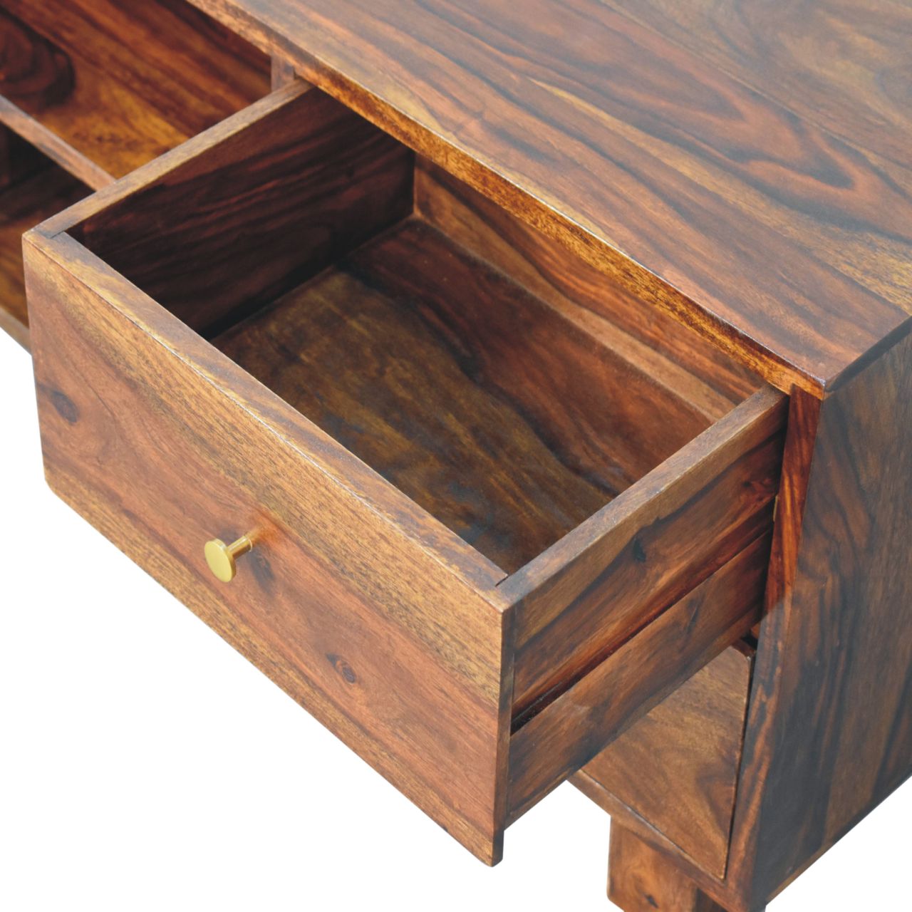 Bologna Sheesham Wood TV Media Unit 4 Drawers