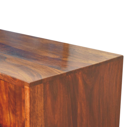 Bologna Large  Sheesham Wood Bookcase 2 Drawers