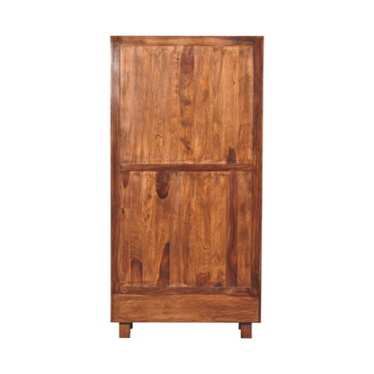 Bologna Large  Sheesham Wood Bookcase 2 Drawers