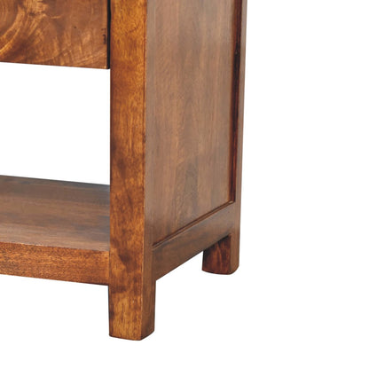 Tropea Solid Mango Wood TV Media Unit 3 Drawers and Shelf