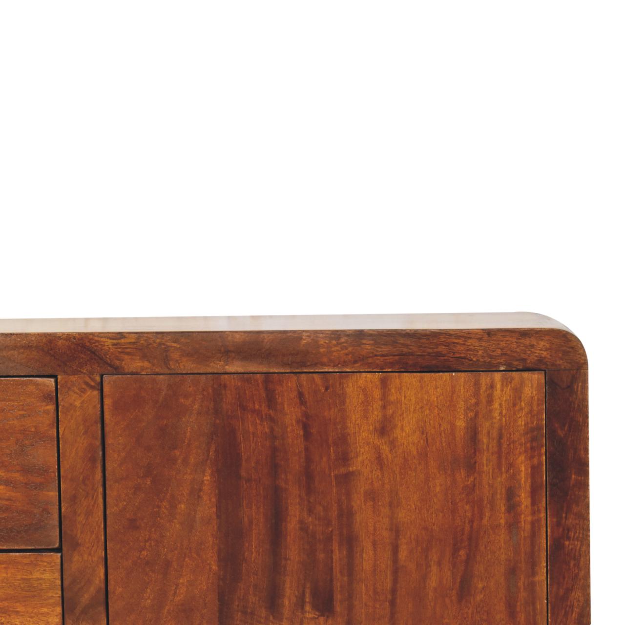 Tropea Solid Mango Wood Storage Sideboard 4 Drawers 2 Doors
