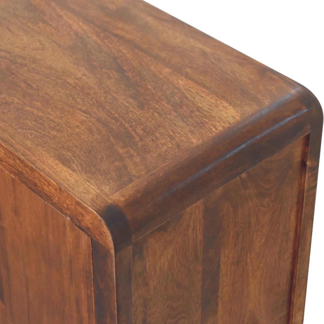 Tropea Solid Mango Wood Storage Sideboard 4 Drawers 2 Doors
