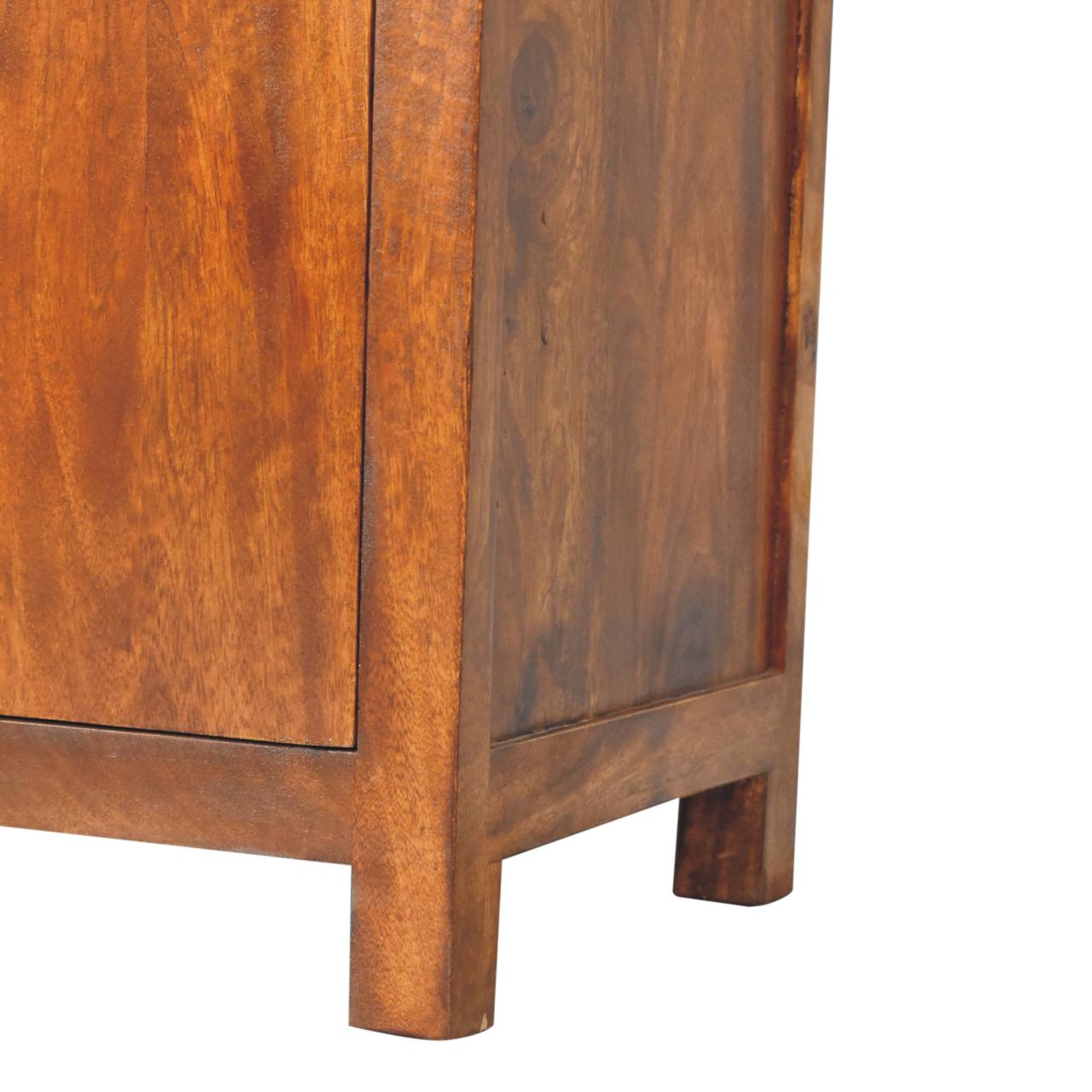 Tropea Solid Mango Wood Storage Sideboard 4 Drawers 2 Doors