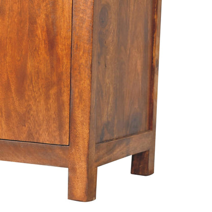 Tropea Solid Mango Wood Storage Sideboard 4 Drawers 2 Doors