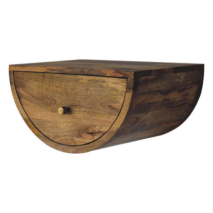 Orvieto Crescent Floating Bedside Table