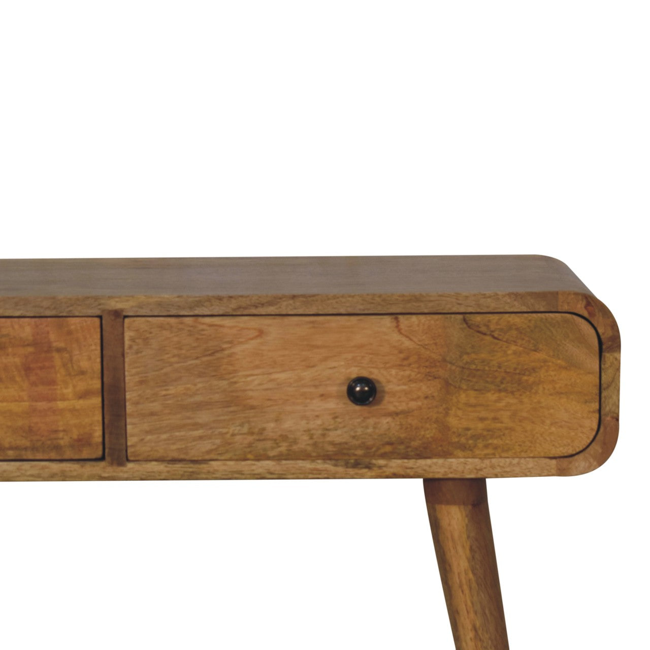 Rimini Mango Wood Curved Hallway Console Table