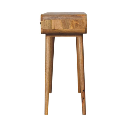 Rimini Mango Wood Curved Hallway Console Table