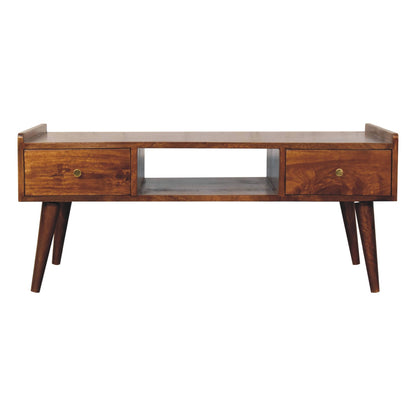 Volterra Chestnut Elevated Mango Wood TV Media Unit