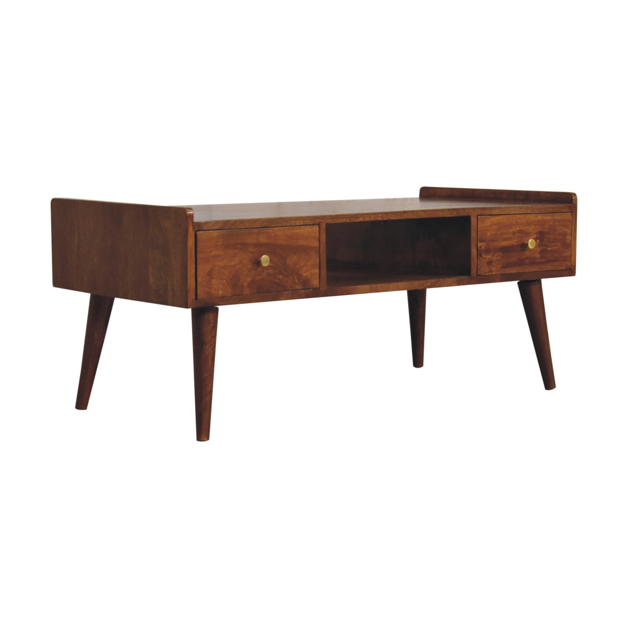 Volterra Chestnut Elevated Mango Wood TV Media Unit