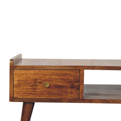 Volterra Chestnut Elevated Mango Wood TV Media Unit