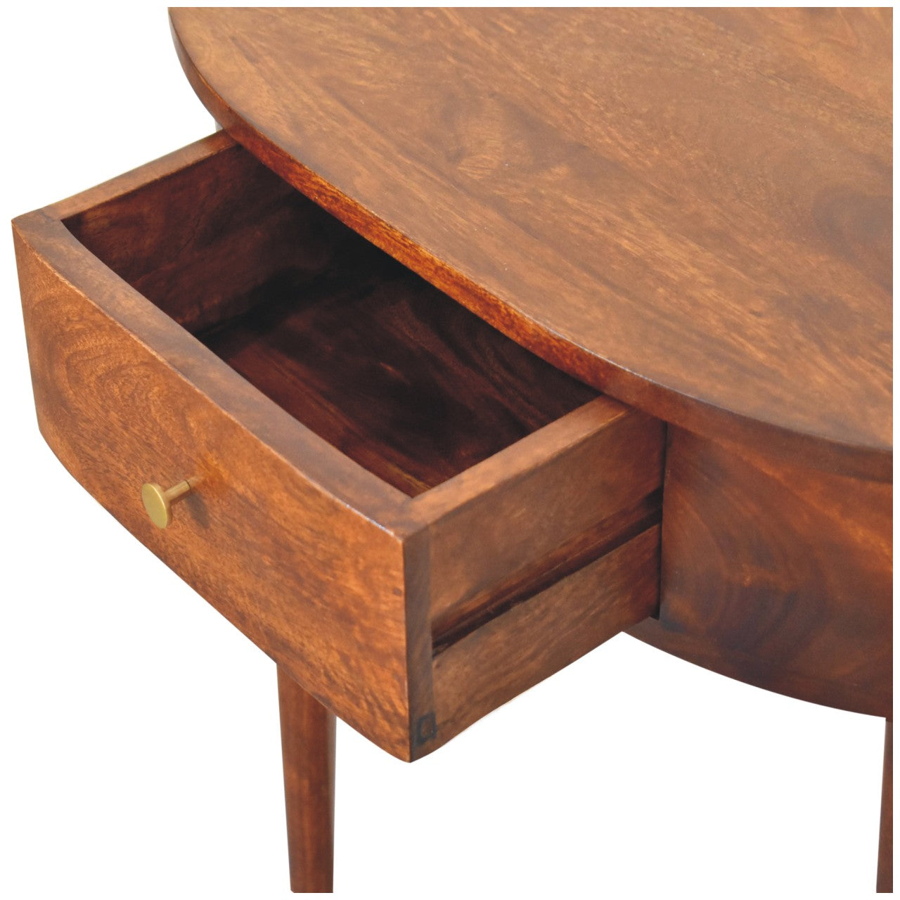 Pienza Hald Moon Mango Wood Chestnut Console
