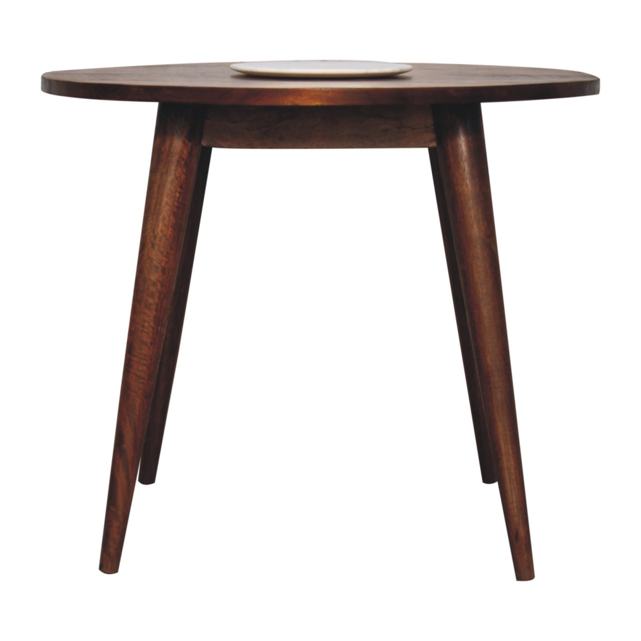 Sirmione Chestnut Round Nordic Dining Table