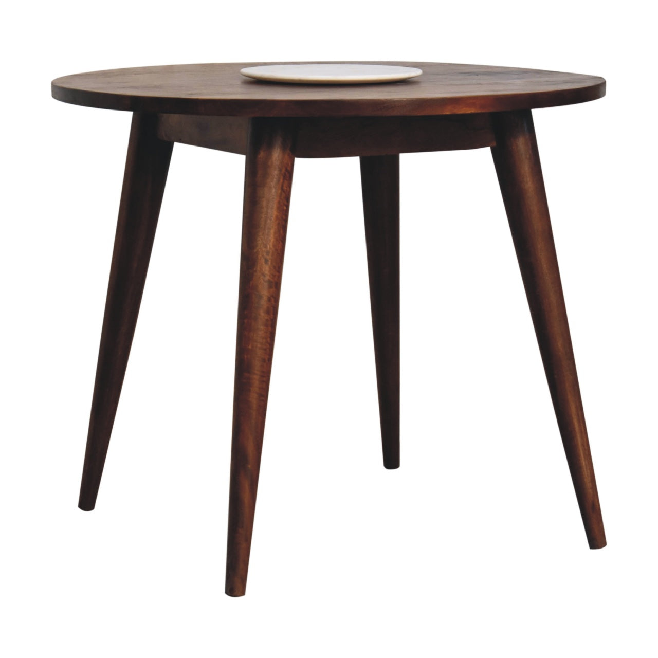 Sirmione Chestnut Round Nordic Dining Table