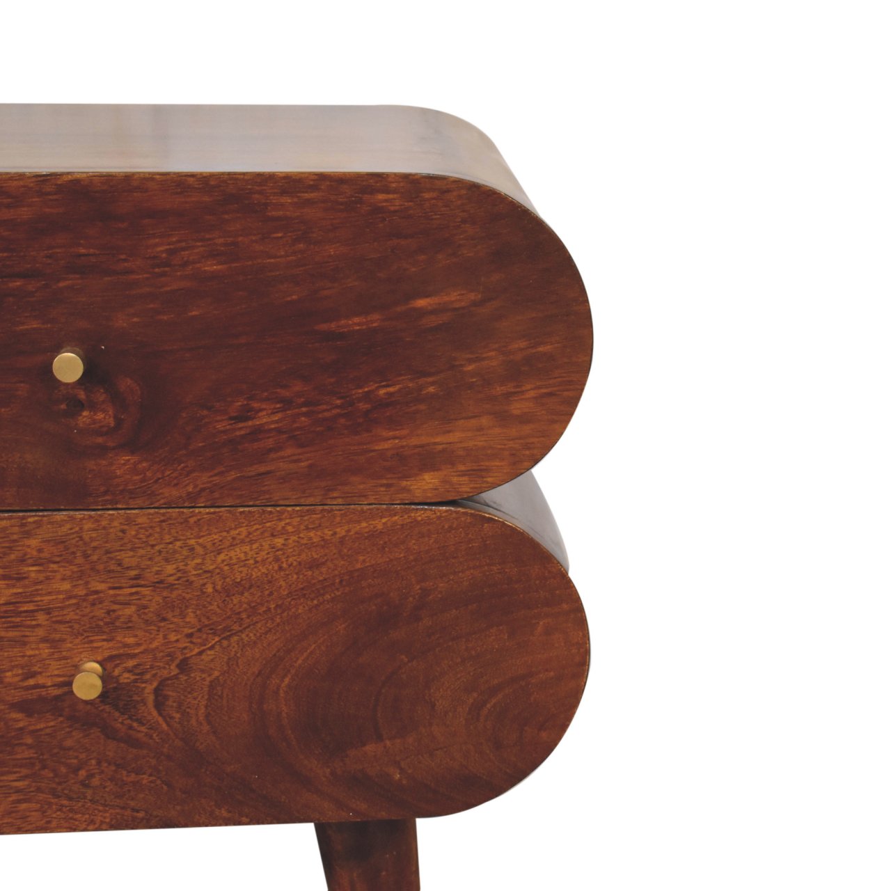 Brescia Bubble Chestnut Mango Wood Bedside table