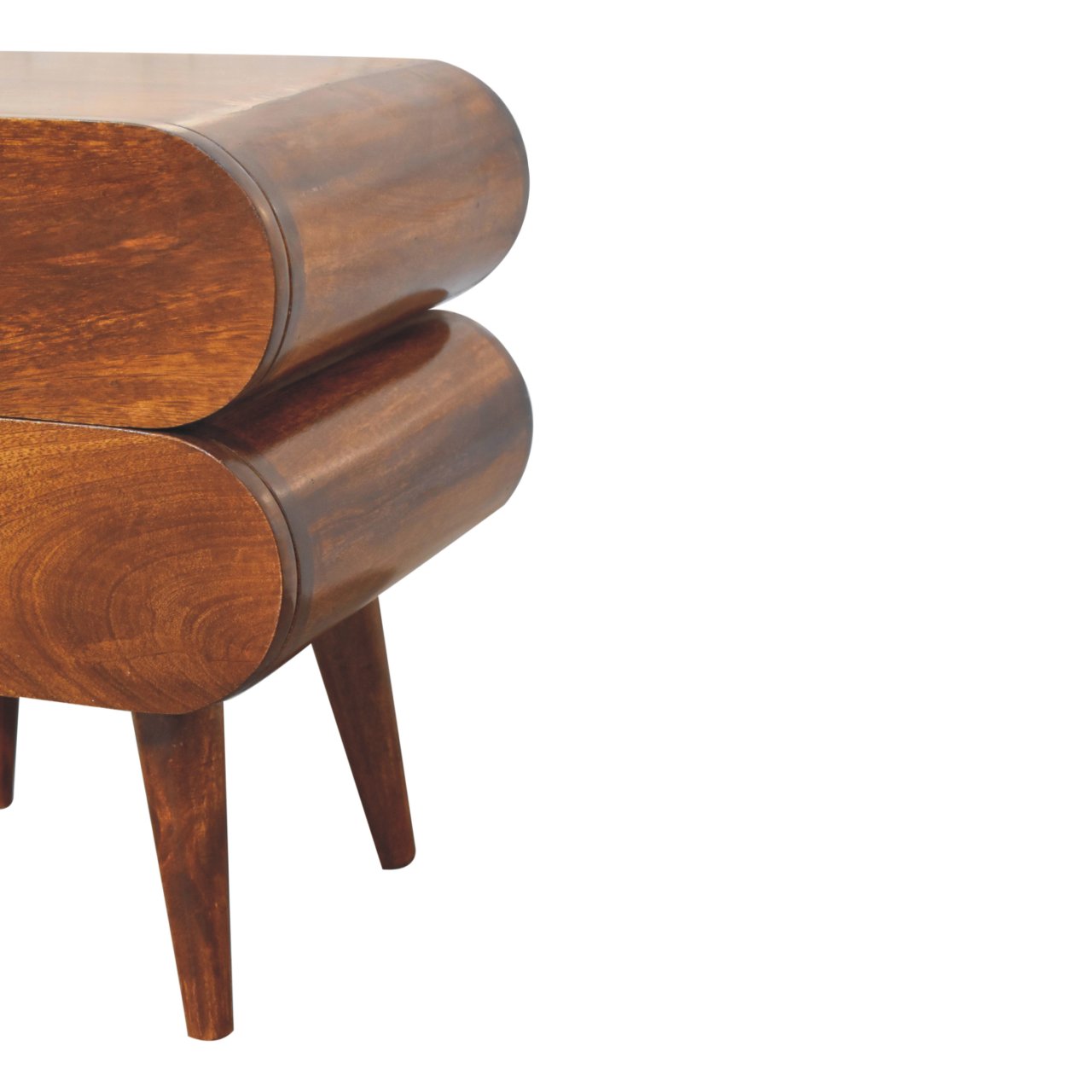 Brescia Bubble Chestnut Mango Wood Bedside table