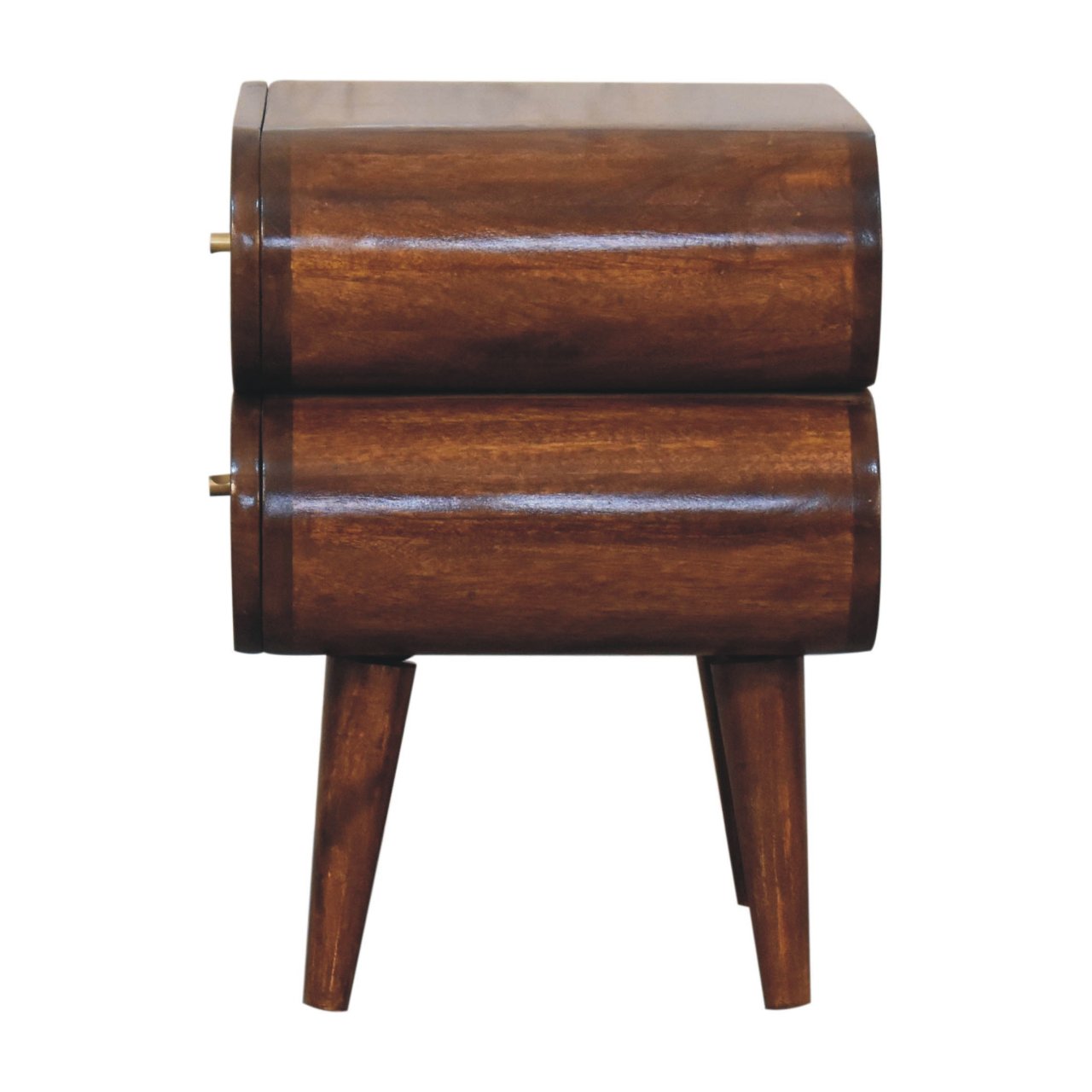 Brescia Bubble Chestnut Mango Wood Bedside table