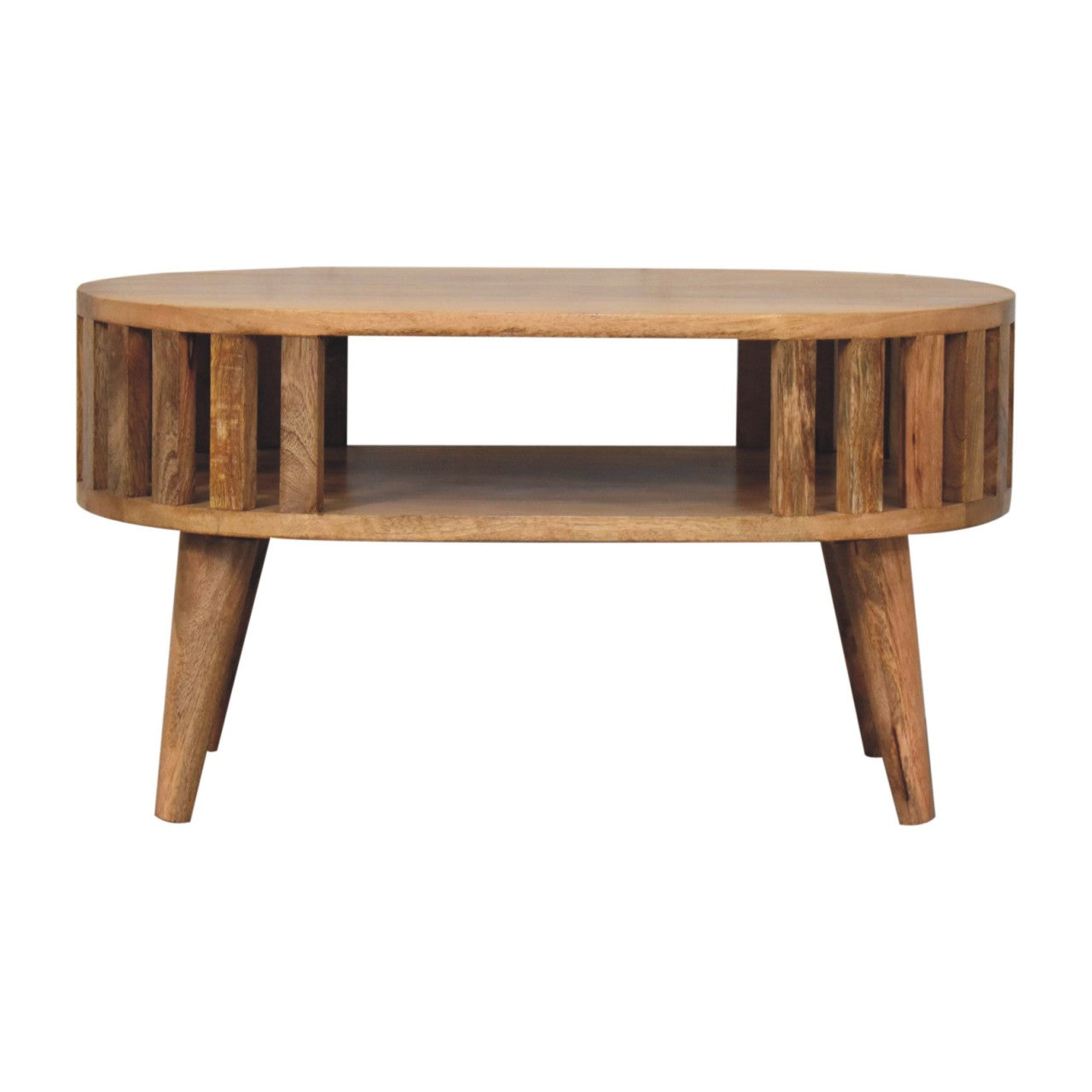 Varenna Natural Mango Wood Slatted Coffee Table