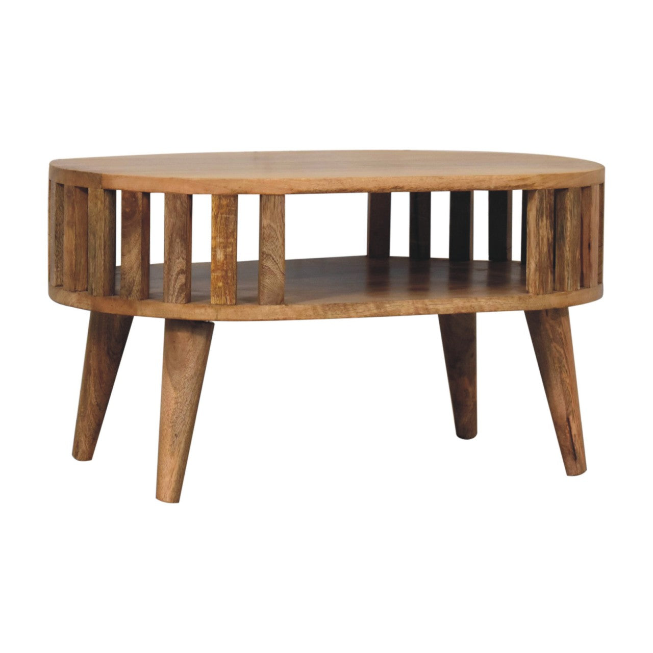 Varenna Natural Mango Wood Slatted Coffee Table