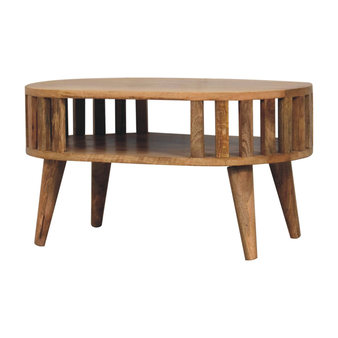 Varenna Natural Mango Wood Slatted Coffee Table