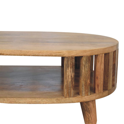 Varenna Natural Mango Wood Slatted Coffee Table