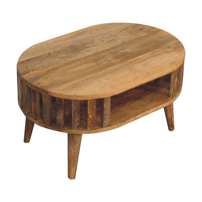 Varenna Natural Mango Wood Slatted Coffee Table