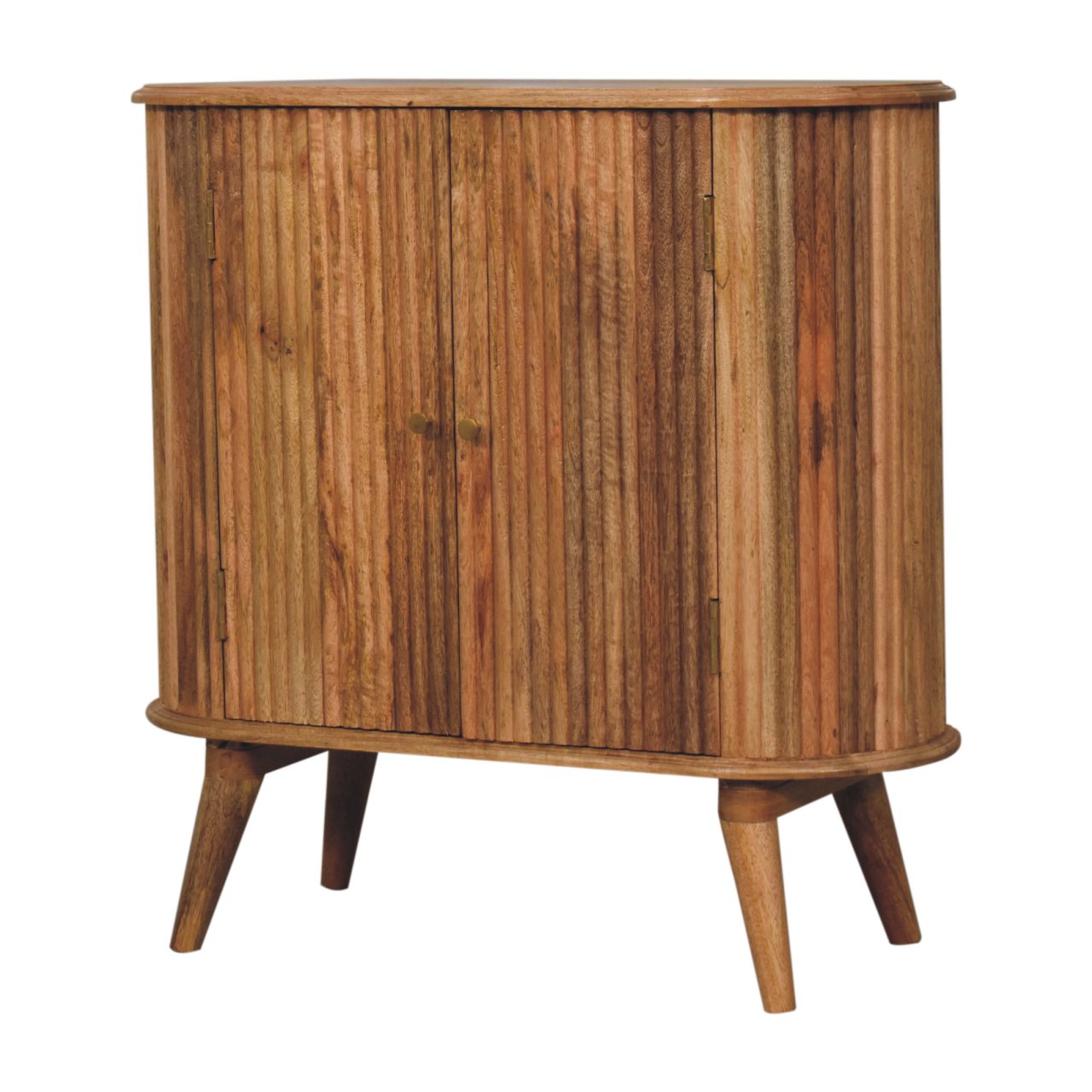 Puglia Natural Mango Wood Cabinet 2 Door