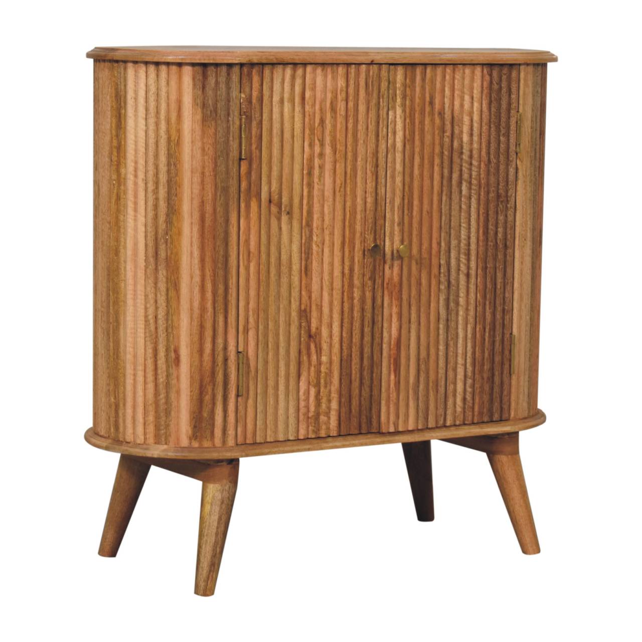 Puglia Natural Mango Wood Cabinet 2 Door