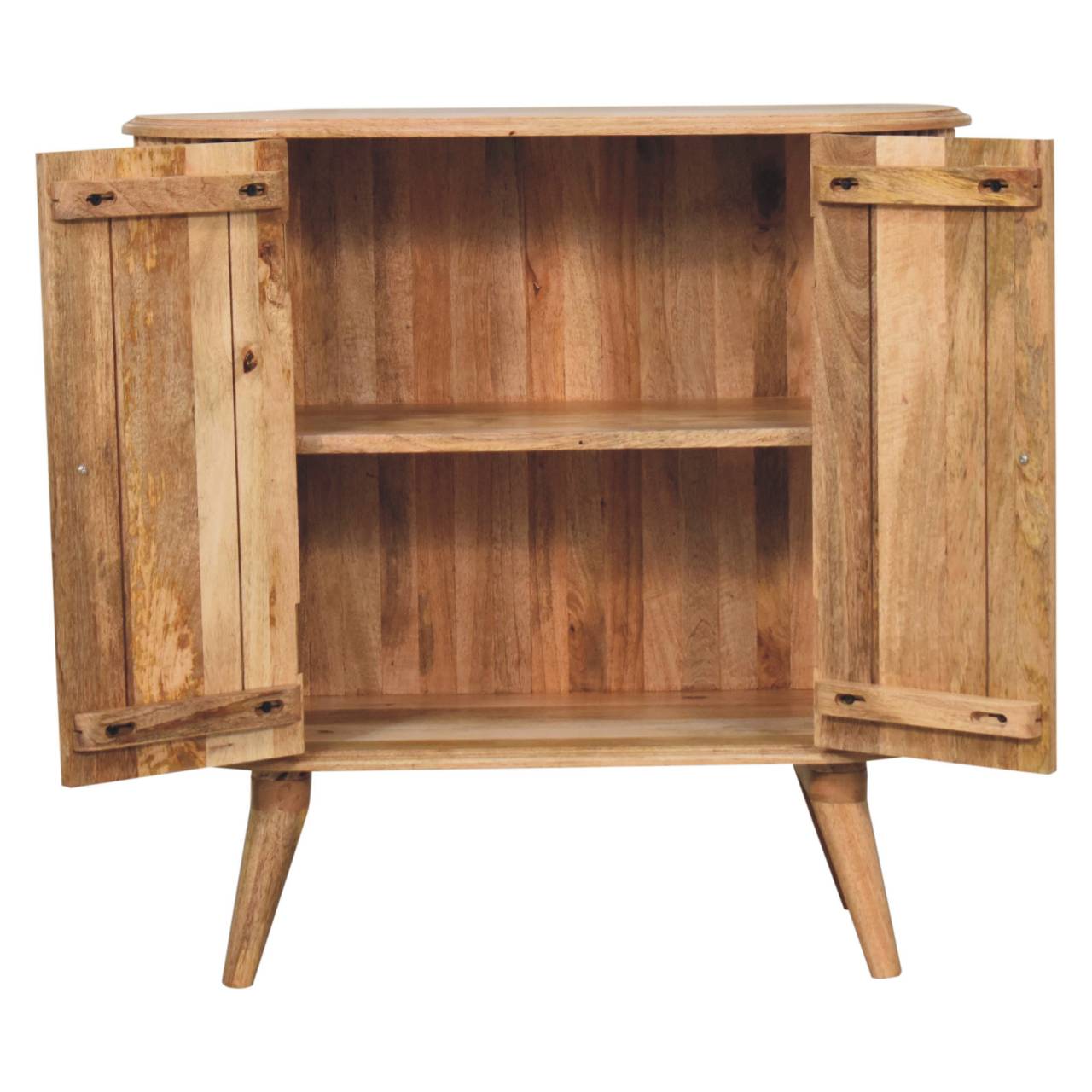 Puglia Natural Mango Wood Cabinet 2 Door