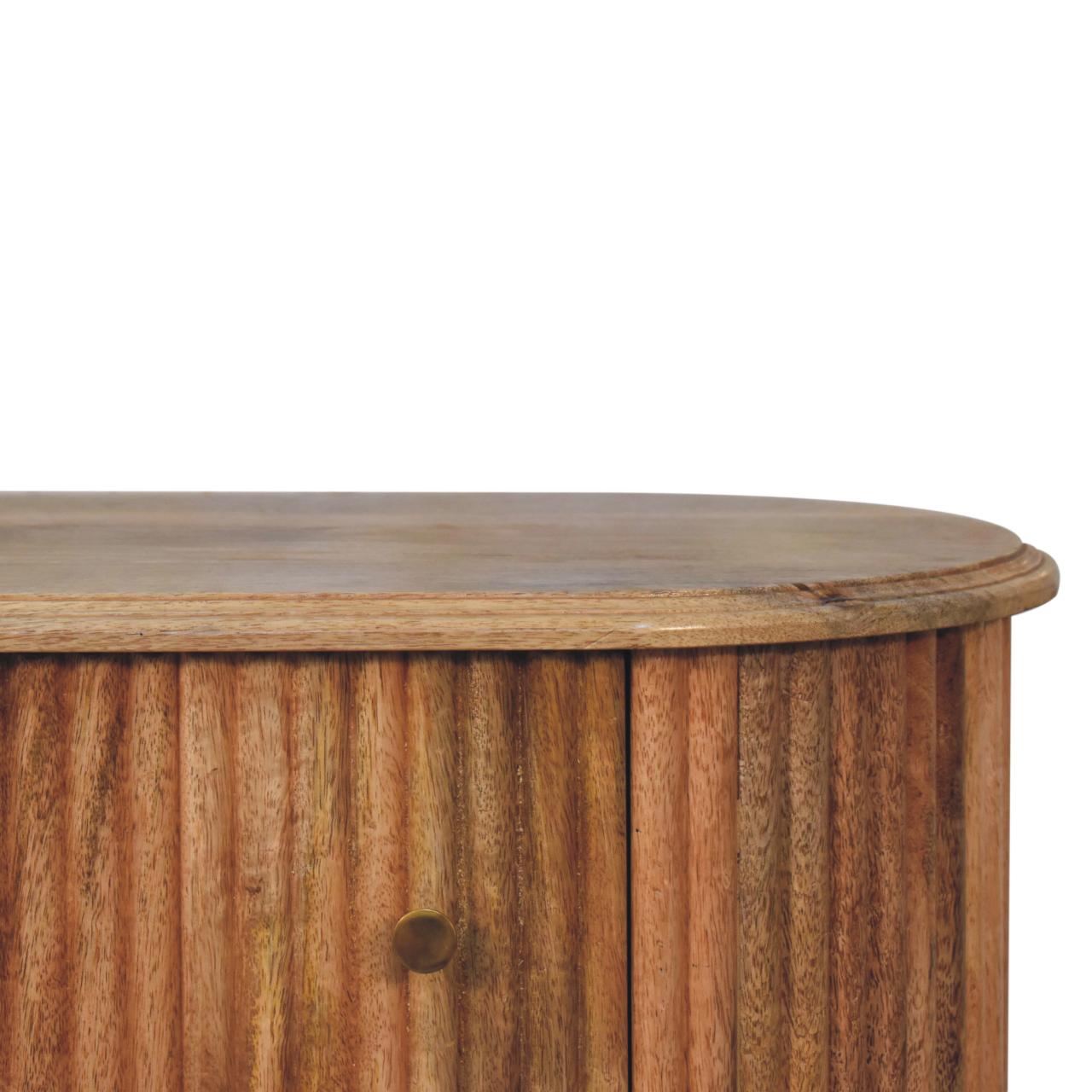 Lecco Natural Mango Wood Chest of Drawers