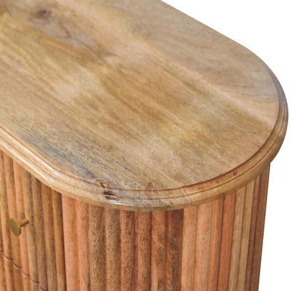 Lecco Natural Mango Wood Chest of Drawers