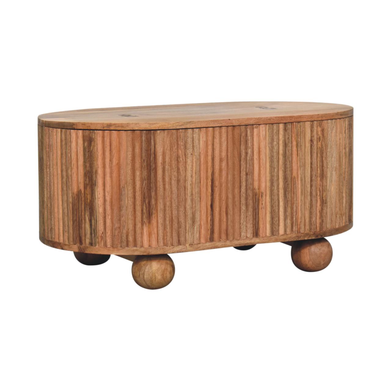 Cernobbio Mango Wood Coffee Table with Storage Lid