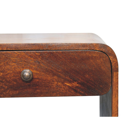 Salo Open Oak Solid Mango Wood Bedside Table