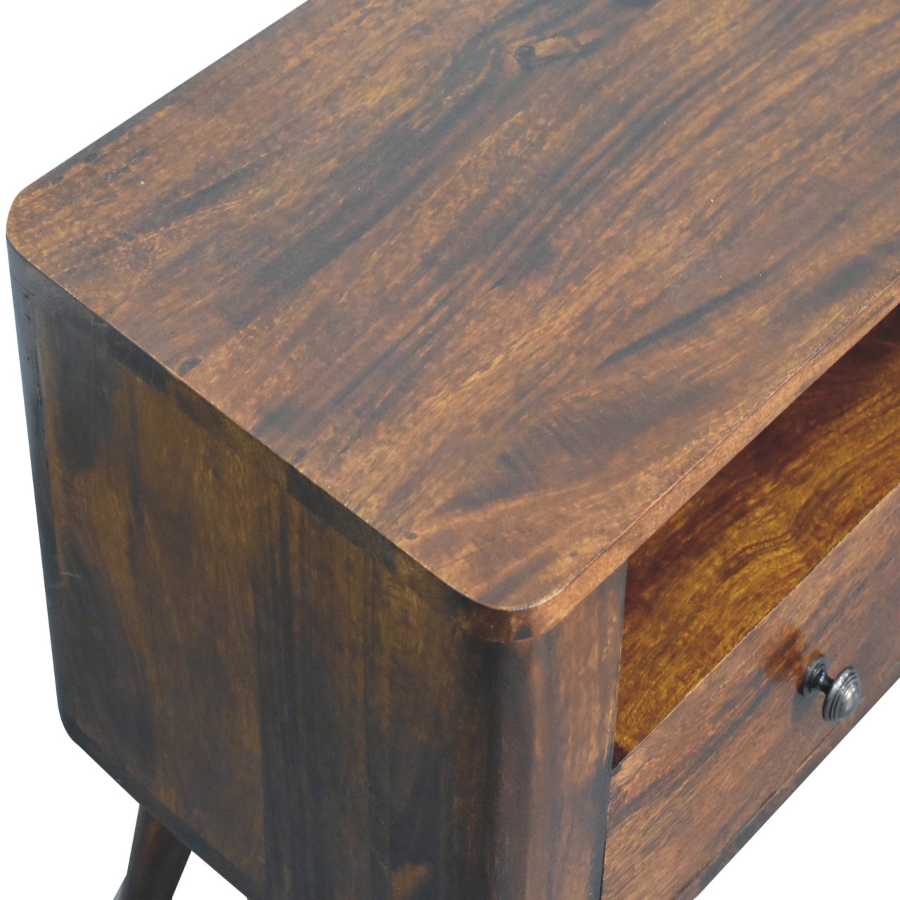 Peschiera TV Media Cabinet with Drawers Solid Wood Chestnut Mango Wood