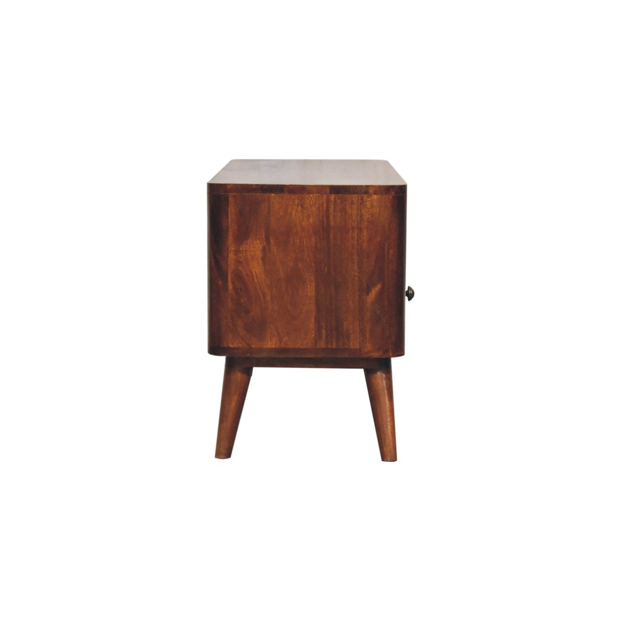 Peschiera TV Media Cabinet with Drawers Solid Wood Chestnut Mango Wood