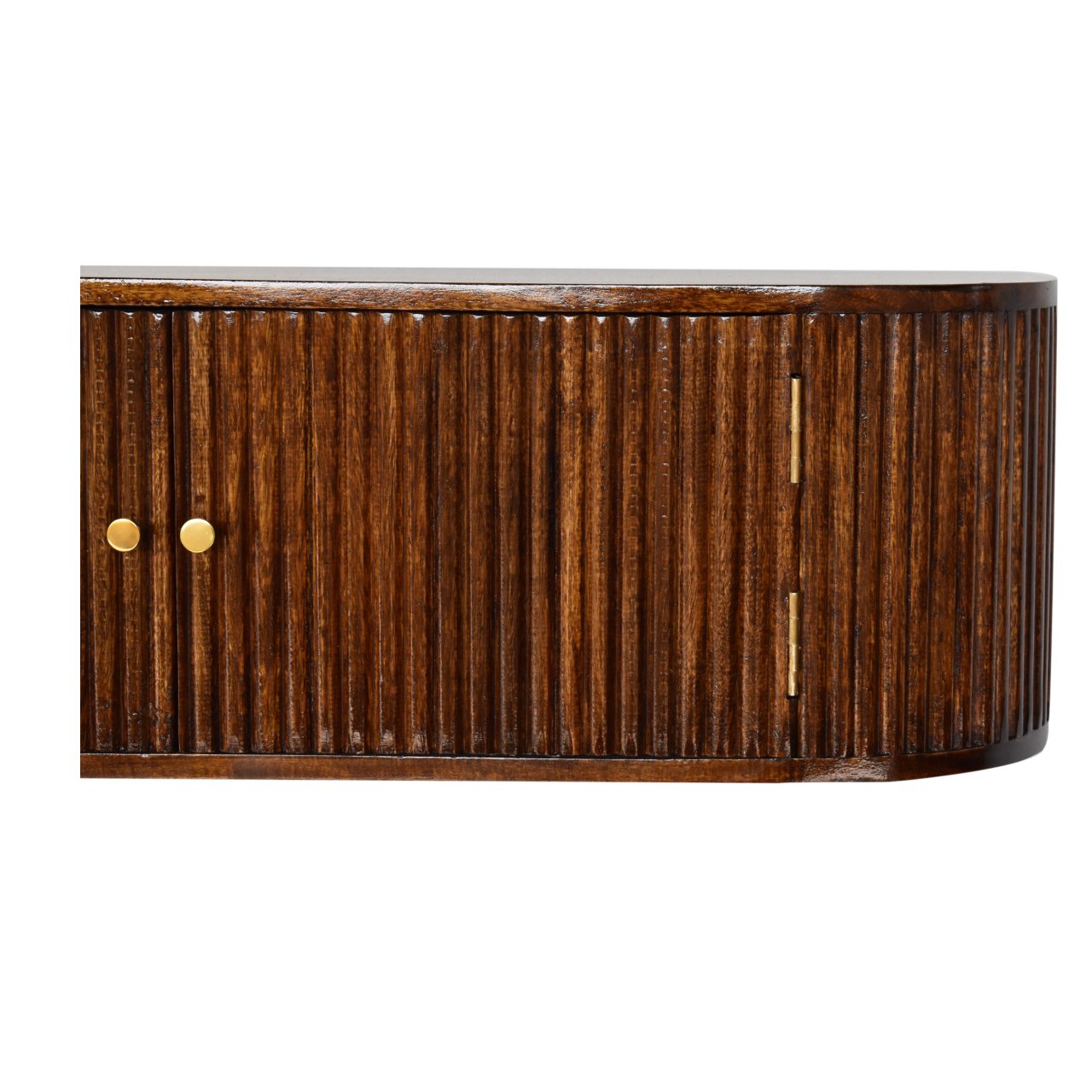 Positano Chestnut Mango Wood Wall Mounted Console Table