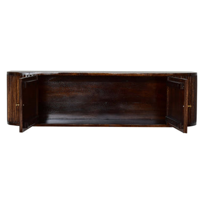 Positano Chestnut Mango Wood Wall Mounted Console Table