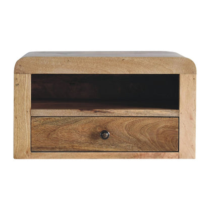 Olbia Chunky Mango Wood Floating Bedside Table