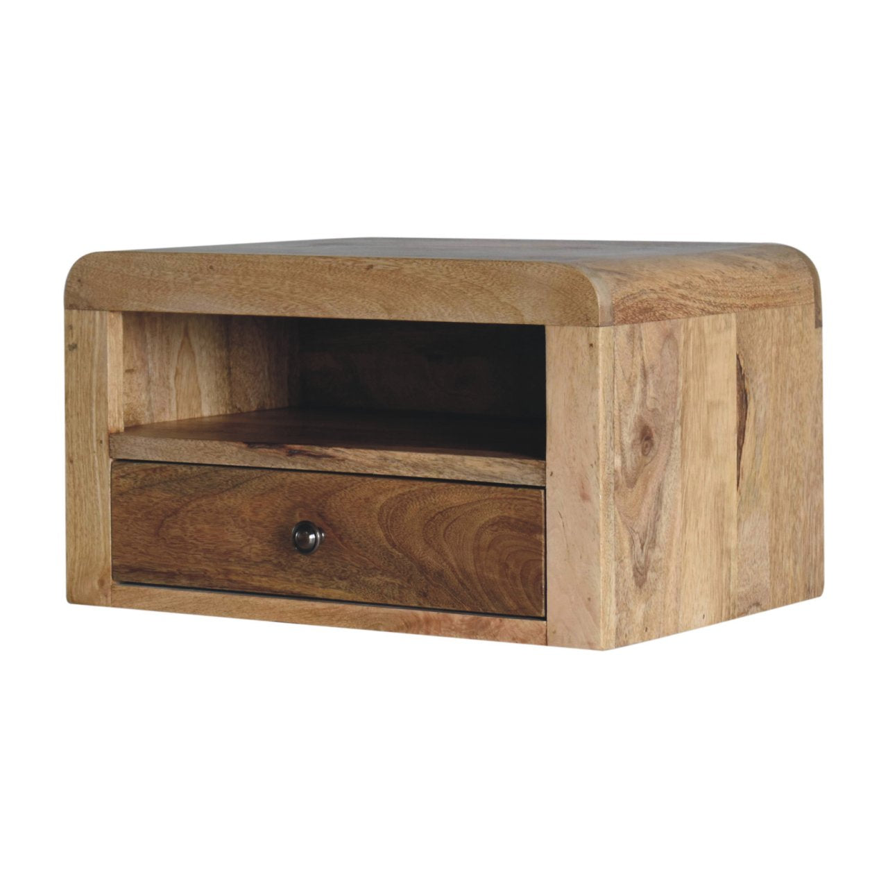 Olbia Chunky Mango Wood Floating Bedside Table