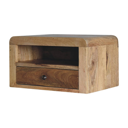 Olbia Chunky Mango Wood Floating Bedside Table