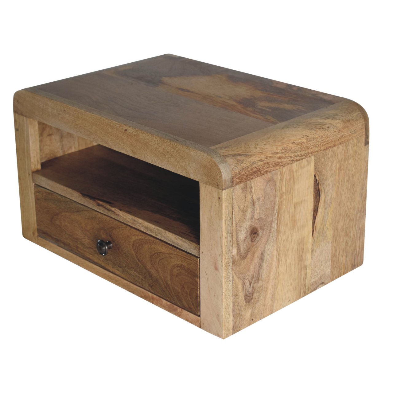 Olbia Chunky Mango Wood Floating Bedside Table
